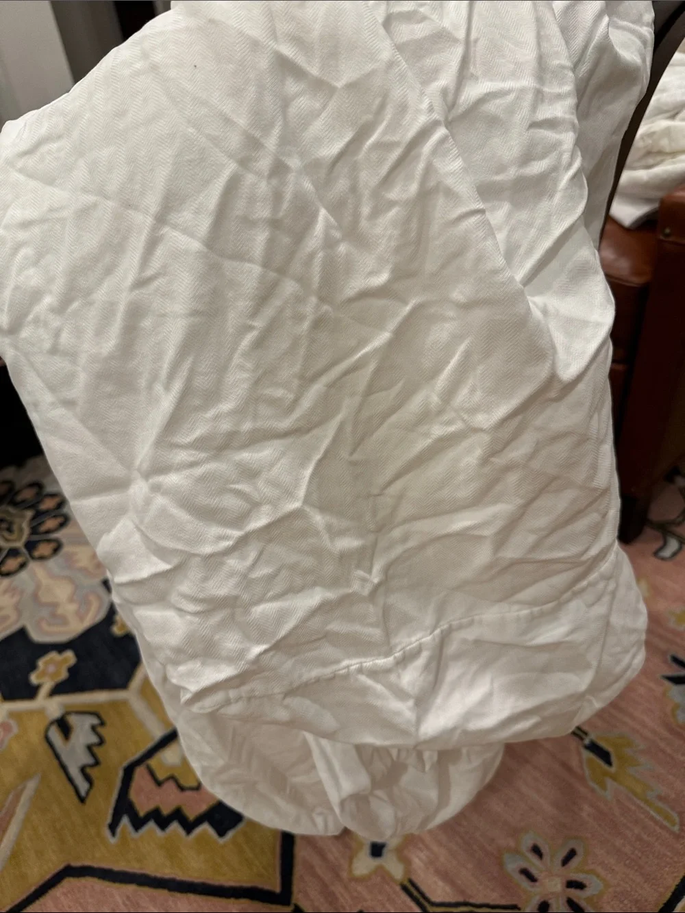 SFERRA | White 100% Long-Staple Cotton | Fitted Sheet /QUEEN Size